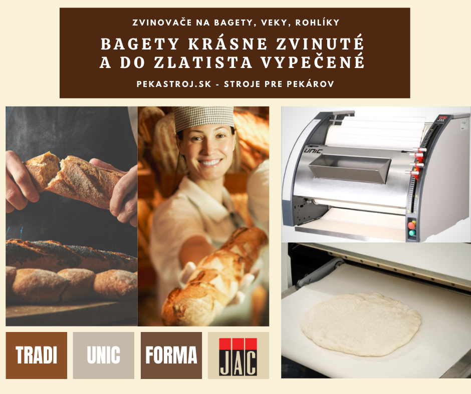 bagetové stroj a zvinovače bagiet Pekastroj Nitra